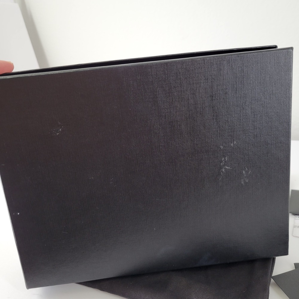 Saint Laurent Crossbody Bag Large Wallet on Chain‎ Gray YSL Monogram Cassandre - Picture 6 of 16